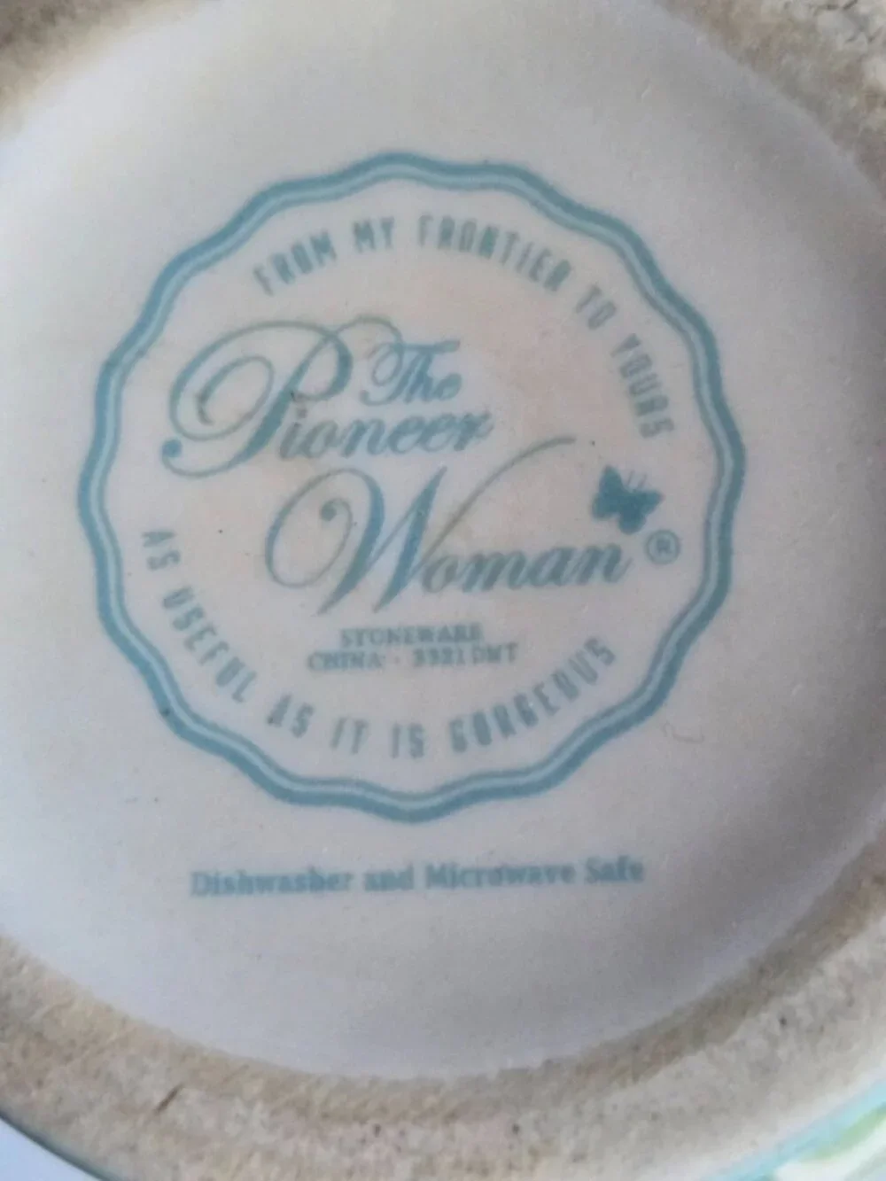 Pioneer Woman Sweet Romance Blossoms Blue Floral Tea Coffee Cup Mug